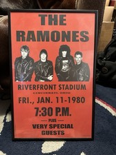 Ramones Framed Concert Poster  17”x 11” picture