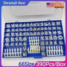 NEW POLYCARBONATE TEMPORARY DENTAL CROWNS BOX KIT 360 PCS W/ CROWN MOLD GUIDES picture