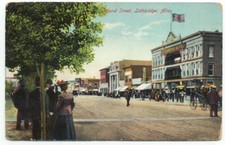 Lethbridge Alberta Canada Round Street c1912 Postcard picture