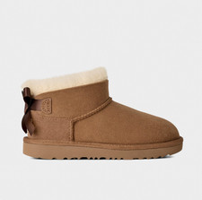 NEW - Girls' UGG Ultra Mini Bailey Bow Boots - Chestnut picture