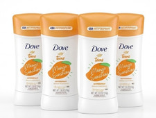 4 PACK DOVE Teens Antiperspirant Moisturizers Mango Sunshine Deodorant 2.6 oz picture