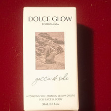 Dolce Glow Goccia di Sole Hydrating Self-Tanning Serum Drops Face/Body 1 oz picture