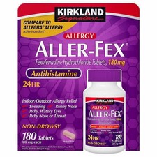 Aller-Fex 180 mg 24-Hour Antihistamine 180 Tablet Non-Drowsy Compare to Allegra picture