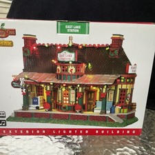 MINT NIB Lemax East Lake Station Christmas Village House 35495 picture