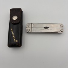 Vintage Leatherman Multi Tool US REG 1325473 W/ Leather Sheath picture