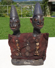 Pair of Ibedji Twins Ere Yoruba 29 cm Nigeria African Art picture