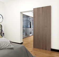 DIYHD Concealed Sliding Barn Door Hardware with Soft Close Mechanism picture