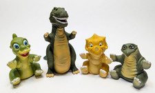 Vintage 1988 Land Before Time Hand Puppets Lot of 4 Pizza Hut Sharptooth Cera Sp picture