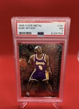 1996-97 Fleer Metal Kobe Bryant RC #181 Rookie HOF Mint PSA 7 picture