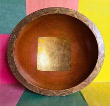 LAURIE M. GODDARD - ELEGANT Hand-Crafted 1990s ART BOWL 8.5 x 7.75