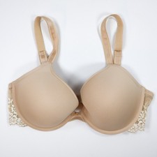 Wacoal Bra Size 34DD Embrace Lace Push Up UW 858191 Underwire EUC Beige picture