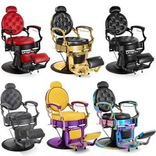 Vintage HeavyDuty Hydraulic Barber Chair All Purpose Recline Beauty SalonStyling picture