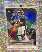 2020 Jalen Hurts Panini Spectra Prizm Neon Marble No. 149 #’d 2/4 SSP RC picture
