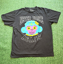 Never Broke Again Men's Black Monkey Graphic T-Shirt, Size Large (NBA YOUNGBOY) picture