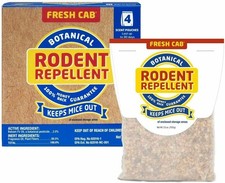 4 Pouch Box Fresh Cab Botanical Mouse Rodent Control Repellent 4 units picture