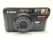 Canon Sure Shot Telemax 35mm Film Camera Dual Lens 38/70mm - Untested As-Is picture