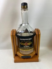 Vtg Jack Daniel's Gentleman Jack Wood Swing Cradle w/ Tilt-Pour Assist Stand picture