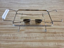Rare HTF Vintage Pyrex 575 Starburst Space Saver Dual Candle Warming Cradle picture