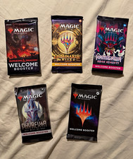Magic The Gathering Welcome Booster Pack Lot 5 Packs D&D Kamigawa Phyrexia +2 picture