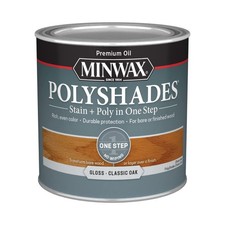 Minwax PolyShades Classic Oak 1 2 Pint Wood Stain and Finish in One picture