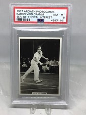 1937 Ardath Photocards Gottfried Von Cramm PSA 8 (Top Pop, Pop 1) picture