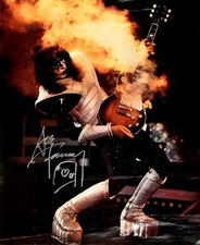 Kiss Ace Frehley Poster Solo Flaming Guitar picture