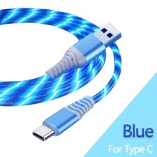 1PC Fast Charging Luminous Mobile Phone Charging Data Cable Type-C & IOS 1M picture
