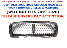 2021 2022 2023 Lincoln Nautilus front upper grille W/CAMERA MA1Z-8200-MA picture