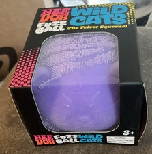 ⭐️Authentic Schylling NeeDoh Wild Cats Fuzz Ball Purple  😸 picture