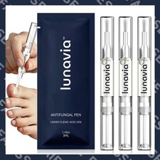 Lunavia Antifungal Pen 3-Pack 25% Undecylenic Acid Toenail Fungus Treatment NEW picture