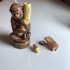 Vintage MOBANA Monkey Decanter Banana Liqueur 4.5” Tall Empty picture