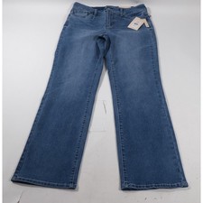 NYDJ Jeans Womens 8 Blue Marilyn Straight MABCMS2299 Lift Tuck Stretch Denim picture