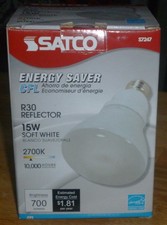 Satco 15-watt Soft White R30 Reflector CFL Energy Saver Bulb (S7247) picture