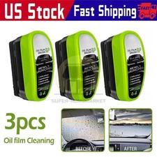 3PCS 2026 New Automotive Oil Film Cleaning Brush Clear Vision Glass Cleaner picture