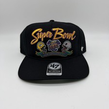 Packers Vs. Patriots 1996 Super Bowl Dueling NFL '47 Black Hitch Adjustable Hat picture