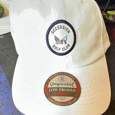 Imperial Secession Golf Club 2026 Harmon Cup Golf Cap Hat OS One Size White Gray picture