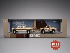 NEW M2 Machines Desert Fox GMC Sierra 2-Pack 1/64 Diecast Square Body Truck Set picture
