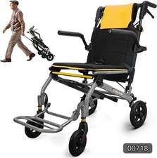Transport Wheelchair Lightweight Folding 17