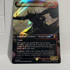 Witch-king Sky Scourge NM Surge Foil Extended Art 555 Lord Of The Rings Unplayed picture