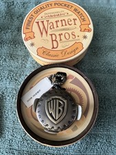 Vintage 1996 Fossil Limited Ed WB Loony tunes Pocket watch with chain picture