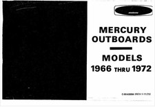 Outboards 1966-1972 Models Service Parts Reference Manual Marine 43P picture