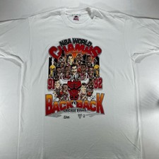 Vintage 1992 Salem Sportswear Chicago Bulls NBA World Champs Back to Back Carica picture