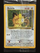 Meowth 10/53 Pokemon 2000 Black Star Promo Holo NM FACTORY SEALED picture