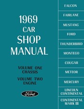 1969 Ford Car Shop Manual - 5 Volumes picture