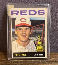 1964 Topps Pete Rose #125 All-Star Rookie Trophy Card - Reds - Vintage Raw picture