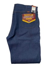 Vintage Rustler Wrangler Boot Jeans Mens 38 X 32 Regular Fit Dark Blue USA New picture