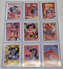 CHOPPER CHICKS of Mars 1997 COMPLETE Promo Card Set 1 - 9  Studio E picture