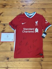 Liverpool FC Squad Signed 20/21 Home Shirt w/ Official LFC COA Jota / TAA & More picture