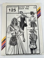 Vintage 1988 Stretch & Sew 125 Purses Beach Bag Sewing Pattern Uncut Ann Person picture
