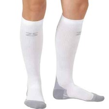Compression Socks for Men Zensah Fresh Legs White Size XL picture